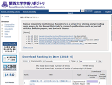 Tablet Screenshot of kuir.jm.kansai-u.ac.jp